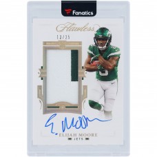 Elijah Moore New York Jets Autographed 2021 Panini Flawless Rookie Patch Dual-Color Relic #RPA-EMO #13/25 Card Elijah Moore New York Jets Autographed 2021 Panini Flawless Rookie Patch Dual-Color Relic #RPA-EMO #13/25 Card
