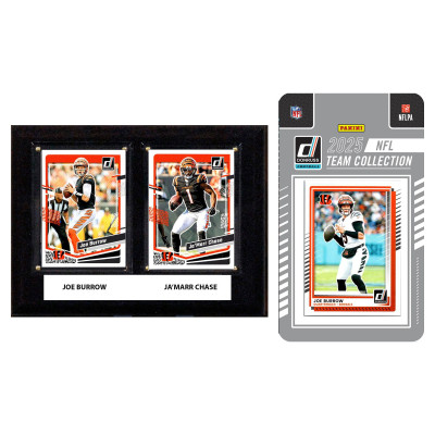 Плакетка Cincinnati Bengals 6 x 8 & 2025 Team Trading Card Set
