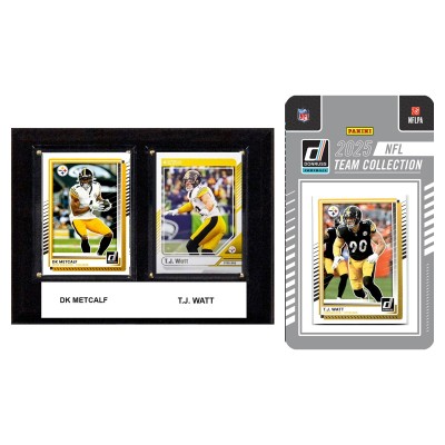 Pittsburgh Steelers 6 x 8 Player Plaque & 2025 Team Trading Card Set