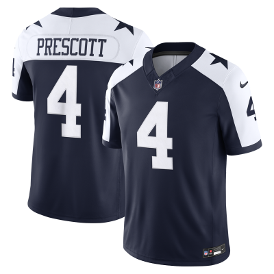 Джерси Dallas Cowboys Dak Prescott Nike Navy Alternate Vapor F.U.S.E. Stitched Limited