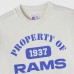 Unisex Los Angeles Rams OVO x NFL Heather Gray Fleece Sweatshirt