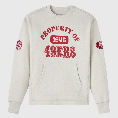 Unisex San Francisco 49ers OVO x NFL Heather Gray Fleece Sweatshirt