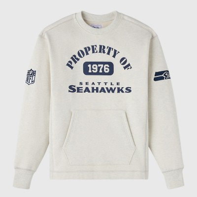 Unisex Seattle Seahawks OVO x NFL Heather Gray Fleece Sweatshirt