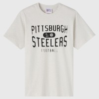 Unisex Pittsburgh Steelers OVO x NFL Heather Gray T-Shirt