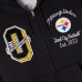 Unisex Pittsburgh Steelers OVO x NFL Black Full-Zip Waffle-Lined Hoodie