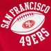 Unisex San Francisco 49ers OVO x NFL Scarlet Full-Zip Waffle-Lined Hoodie