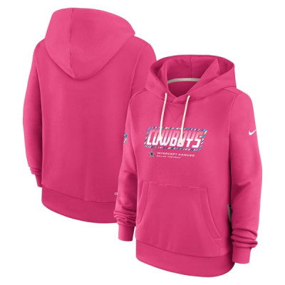 Женская толстовка Dallas Cowboys Nike 2026 NFL Crucial Catch Sideline Standard Issue Dri-FIT - Pink