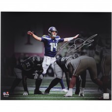Sam Darnold Seattle Seahawks Autographed Fanatics Authentic 16 x 20 Line of Scrimmage Spotlight Photograph