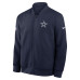 Куртка Dallas Cowboys Nike Navy Sideline Powerful Blocking Full-Zip Dri-FIT Bomber