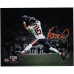 Фото с автографом Rome Odunze Chicago Bears Fanatics Authentic 8 x 10 Leaping Catch Spotlight