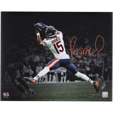 Фото с автографом Rome Odunze Chicago Bears Fanatics Authentic 16 x 20 Leaping Catch Spotlight Фото с автографом Rome Odunze Chicago Bears Fanatics Authentic 16 x 20 Leaping Catch Spotlight