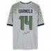 Sam Darnold Seattle Seahawks Autographed Fanatics Authentic Wolf Gray Nike 2025 Rivalries Game Jersey