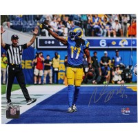 Davante Adams Los Angeles Rams Autographed Fanatics Authentic 8 x 10 Touchdown Celebration Photograph