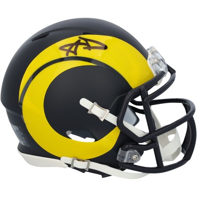 Aaron Donald Los Angeles Rams Autographed Fanatics Authentic Riddell Rivalry Speed Mini Helmet