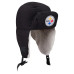 Бейсболка Pittsburgh Steelers New Era x Alpha Industries Black Puffer Quilted Trapper