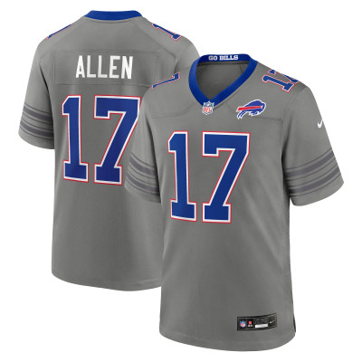 Джерси Buffalo Bills Josh Allen Nike Gray Nickel City Game
