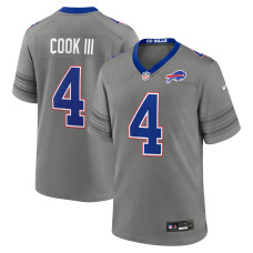 Джерси Buffalo Bills James Cook III Nike Gray Nickel City Game Джерси Buffalo Bills James Cook III Nike Gray Nickel City Game