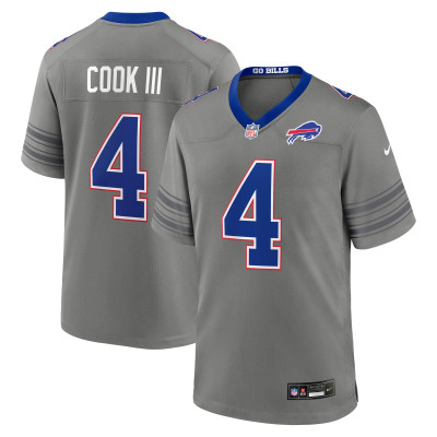 Джерси Buffalo Bills James Cook III Nike Gray Nickel City Game