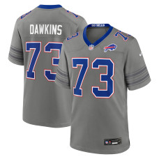 Джерси Buffalo Bills Dion Dawkins Nike Gray Nickel City Game Джерси Buffalo Bills Dion Dawkins Nike Gray Nickel City Game