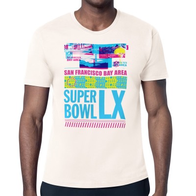 Super Bowl Merchandise Starter White Super Bowl LX Bay Area Bash T-Shirt
