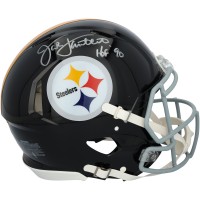 Jack Lambert Pittsburgh Steelers Autographed Fanatics Authentic Riddell 1963-76 Throwback Speed Authentic Helmet with HOF 90 Inscription