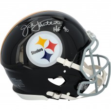 Jack Lambert Pittsburgh Steelers Autographed Fanatics Authentic Riddell 1963-76 Throwback Speed Authentic Helmet with HOF 90 Inscription