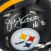 Jack Lambert Pittsburgh Steelers Autographed Fanatics Authentic Riddell 1963-76 Throwback Speed Authentic Helmet with HOF 90 Inscription