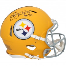 Jack Lambert Pittsburgh Steelers Autographed Fanatics Authentic Riddell 2025 Alternate Speed Authentic Helmet with HOF 90 Inscription