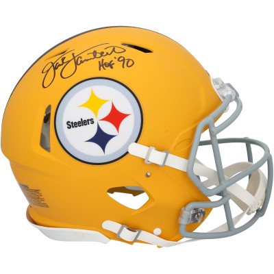 Jack Lambert Pittsburgh Steelers Autographed Fanatics Authentic Riddell 2025 Alternate Speed Authentic Helmet with HOF 90 Inscription