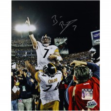 Ben Roethlisberger Pittsburgh Steelers Autographed Fanatics Authentic 8 x 10 Super Bowl XLIII Celebration Photograph