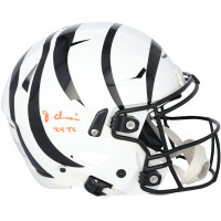 Ja'Marr Chase Cincinnati Bengals Autographed Fanatics Authentic Riddell Speed Flex Authentic Helmet with 24 Triple Crown' Inscription