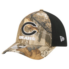Бейсболка Chicago Bears New Era Camo/Black Team Collection RealTree 39THIRTY M-Crown A-Frame