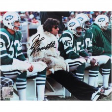 Joe Namath New York Jets Autographed Fanatics Authentic 8 x 10 Fur Coat Sideline Photograph Joe Namath New York Jets Autographed Fanatics Authentic 8 x 10 Fur Coat Sideline Photograph