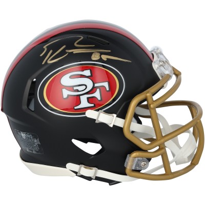 George Kittle San Francisco 49ers Autographed Fanatics Authentic Riddell Rivalry Speed Mini Helmet