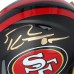 George Kittle San Francisco 49ers Autographed Fanatics Authentic Riddell Rivalry Speed Mini Helmet