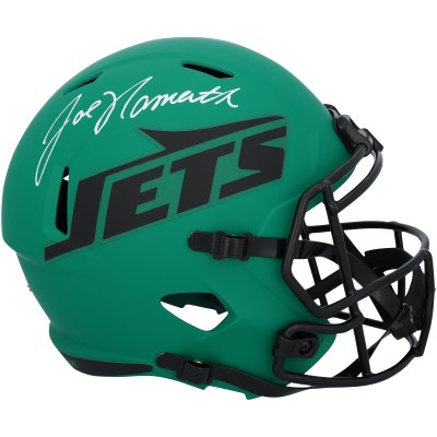 Joe Namath New York Jets Autographed Fanatics Authentic Riddell Rave Speed Replica Helmet