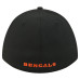 Бейсболка Cincinnati Bengals New Era Black 39THIRTY M-Crown A-Frame Stretch