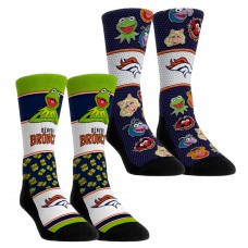 Unisex Denver Broncos Rock Em Socks Muppets 2-Pack Crew Socks Set Unisex Denver Broncos Rock Em Socks Muppets 2-Pack Crew Socks Set