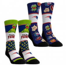 Unisex New England Patriots Rock Em Socks Muppets 2-Pack Crew Socks Set