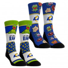 Unisex Los Angeles Rams Rock Em Socks Muppets 2-Pack Crew Socks Set