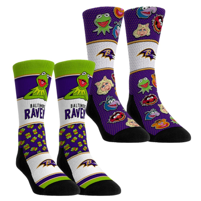 Детские носки Baltimore Ravens Rock Em Muppets 2-Pack Crew Set