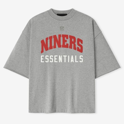 Unisex San Francisco 49ers Fear of God x NFL Heather Gray 3/4-Sleeve T-Shirt