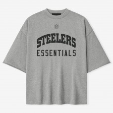 Unisex Pittsburgh Steelers Fear of God x NFL Heather Gray 3/4-Sleeve T-Shirt Unisex Pittsburgh Steelers Fear of God x NFL Heather Gray 3/4-Sleeve T-Shirt