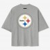 Unisex Pittsburgh Steelers Fear of God x NFL Heather Gray 3/4-Sleeve T-Shirt