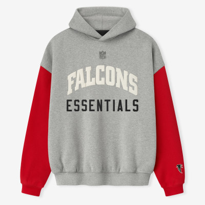 Толстовка Unisex Atlanta Falcons Fear of God x NFL Heather Gray/Red Sport