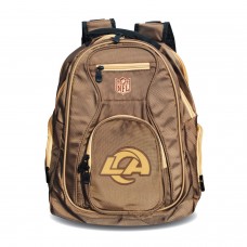 Los Angeles Rams MOJO Tan 19 Premium Laptop Backpack