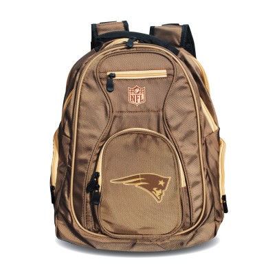 New England Patriots MOJO Tan 19 Premium Laptop Backpack