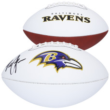 Terrell Suggs Baltimore Ravens Autographed Fanatics Authentic Franklin White Panel Football Terrell Suggs Baltimore Ravens Autographed Fanatics Authentic Franklin White Panel Football