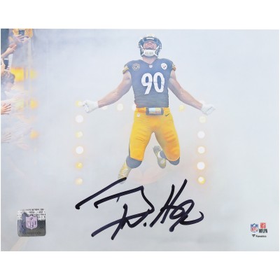 T.J. Watt Pittsburgh Steelers Autographed Fanatics Authentic 8 x 10 Smoke Entrance Photograph