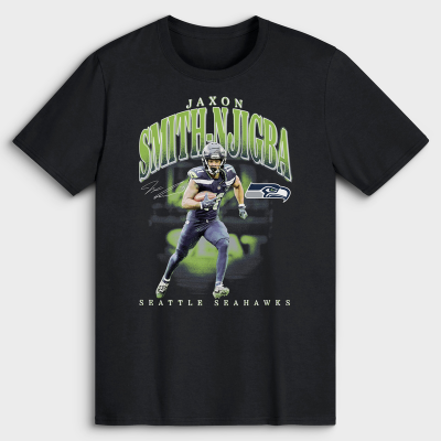 Seattle Seahawks Jaxon Smith-Njigba Black Big & Tall Player Hype T-Shirt